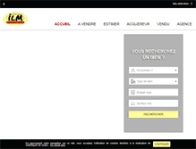 Tablet Screenshot of ilm-immobilier.com